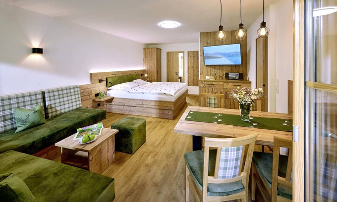 Winkl Apartamento | Untersberg, 1-4 personas, aproximadamente 50 metros cuadrados, 1 dormitorio 2x ducha / WC, sala, cocina, balcón