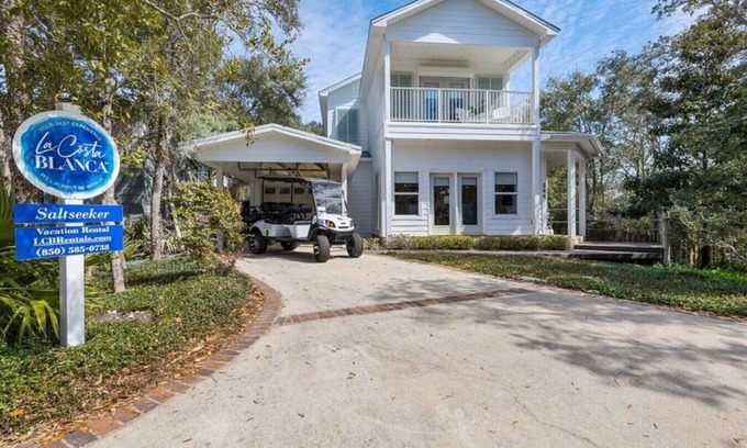 Dune Allen Beach Casa | Unwind in Style at Saltseeker: Private Pool with free pool heat,Golf cart, 3 min to beach