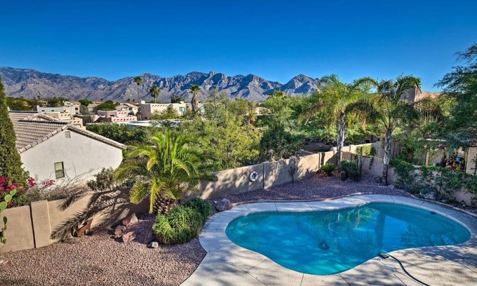 Copper Creek Casa | Updated Tucson Oasis with Pool and Mountain Views