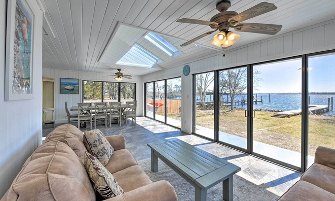 Florida Panhandle Casa | Updated Waterfront Escape w/ Dock & Fire Pit
