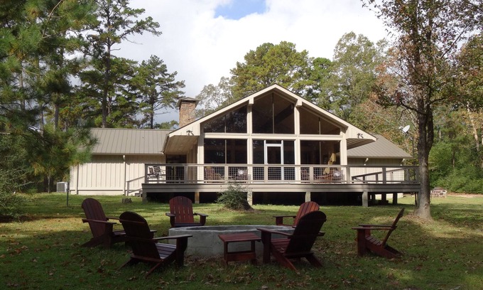 Center Cabina | Upland Hill Lodge - Vistas al lago del este de Texas