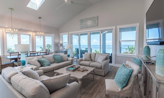 Port St. Joe Casa | UPSCALE GULFRONT * VISTA EL PARQUE ESTATAL * ASCENSOR