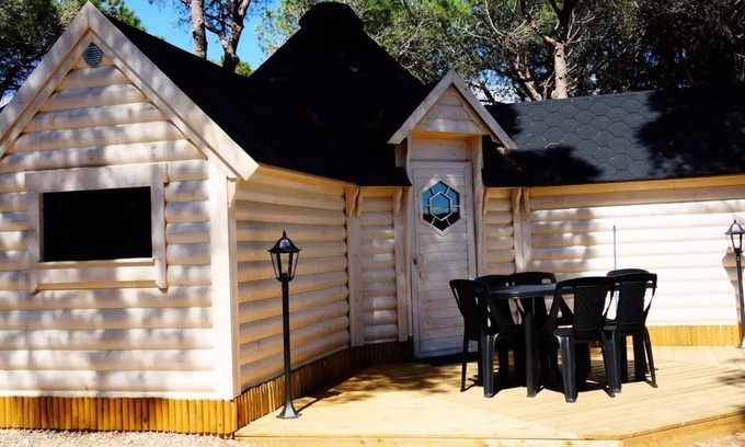 Bizanet Chalet De Esquí | Ushuaïa Villages Camping Figurotta *** - Kota, Nordic bath & Sauna + welcome gift 2 to 5 people - 2 pers. included in the tariff