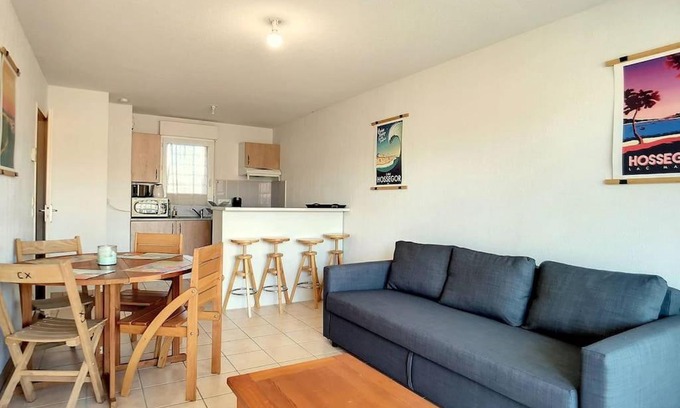 Vieux-Boucau-les-Bains Apartamento | V Mimosas 01 Appartement 6 personnes calme au cœur de Vieux Boucau