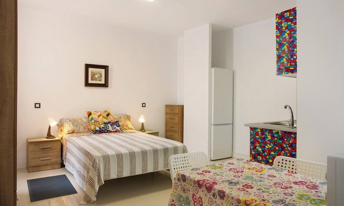 Vegueta Apartamento | Casa de vacaciones "Estudio Massimo 7B" con terraza compartida y Wi-Fi
