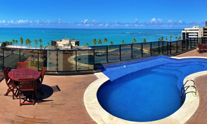 Maceio Apartamento | Vacanze - edf. Port Ville III apt 403, rooftop pool with panoramic view