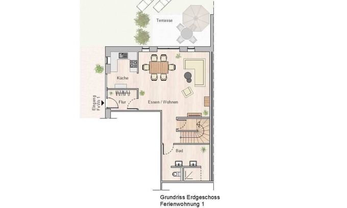 Uplengen Apartamento | Vacation apartment 1 - Neudorfer Moor - - Ferienwohnungen zum Lengener Meer 35527