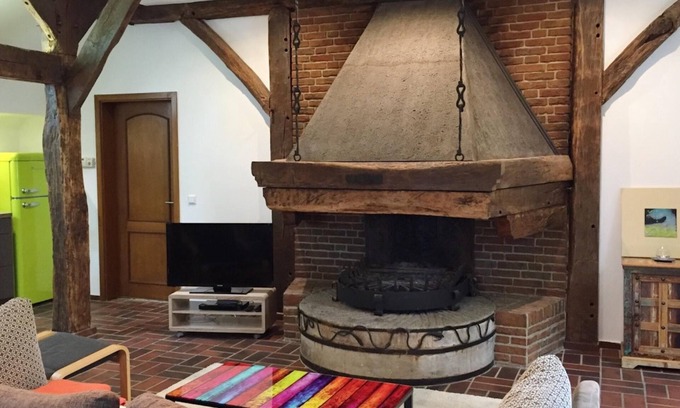 Westerstede Cabaña | Casa de campo- Heuerhaus de 2 columnas en la piscina de sauna del jardín Rhodo Niños hasta 16 años gratis
