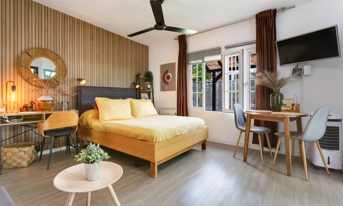 San Cristobal de La Laguna Apartamento | Apartamento de vacaciones 'Estudio Universidad En La Laguna' con terraza, jardín compartido y Wi-Fi