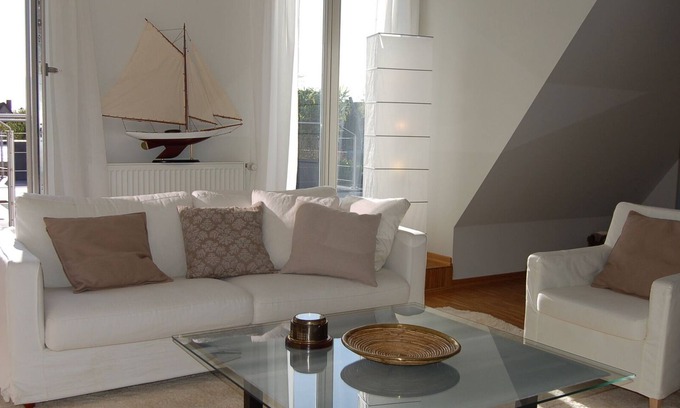 Maasholm Apartamento | Vacation apartment with Baltic Sea and Schlei view, whirlpool, fireplace, gallery