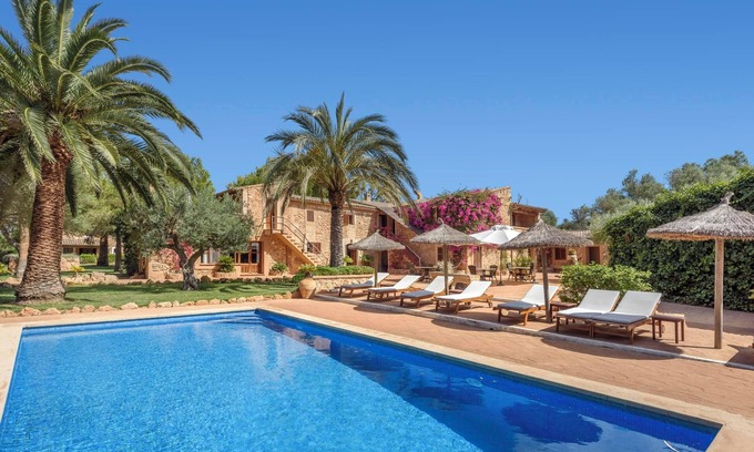 Campos Casa | "Casa Es Torrent" con vistas a la montaña, piscina, Wi-Fi, jardín y terraza