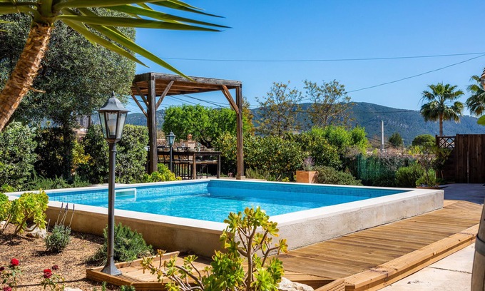 Calvia Casa | Casa de vacaciones "Casa Martin" con vistas a la montaña, piscina privada y Wi-Fi