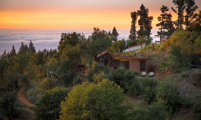 Garafia Casa | Absoluta zona tranquila y apartada por encima de las nubes, altkanarisches bodega, piscina, sauna