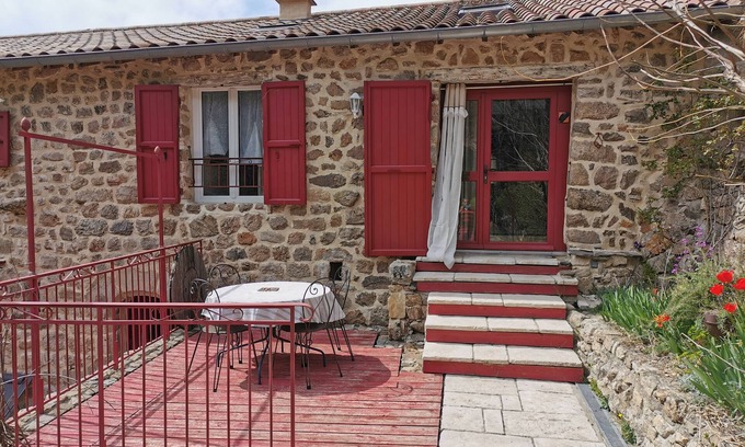 Dornas Casa | Casa de vacaciones "Le Bramefont" con terraza privada, jardín compartido y Wi-Fi