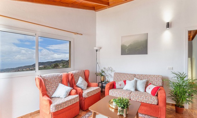 Valsequillo de Gran Canaria Apartamento | Vacaciones 'Montaña' con vistas a la montaña, Wi-Fi y aire acondicionado