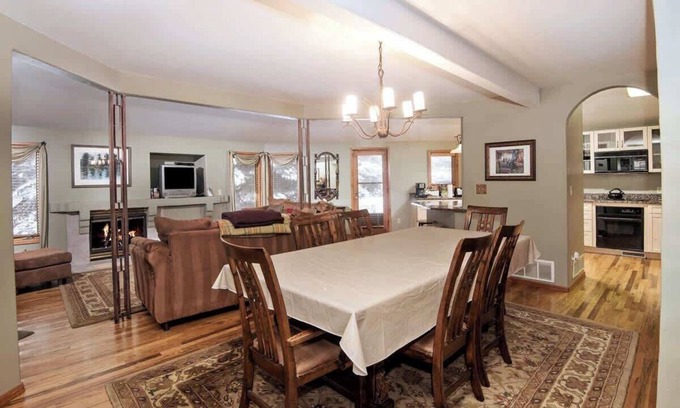 Highland Meadows Casa | West Vail Home with Private Creek & Backyard