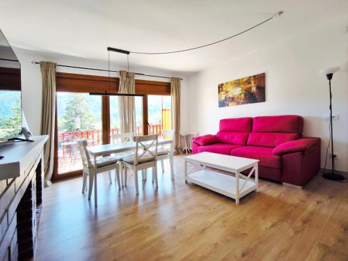 Sant Llorenc de Morunys Apartamento | Vall de Lord, terraza con vistas a la montaña