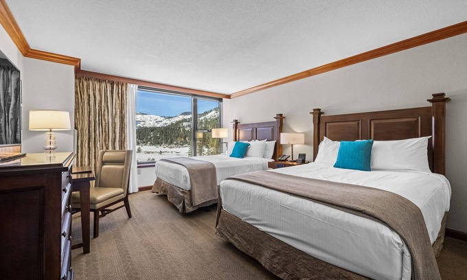 Olympic Valley Condominio | Valley-view hotel studio with pool, hot tub, golf & other resort amenities