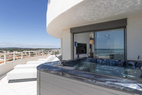 Valras-Plage Apartamento | Valras-Loc Panarea Duplex avec vue mer, spa