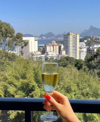 Inga Apartamento | Varanda com Vista Mar - Cristo, Bondinho e Museu!