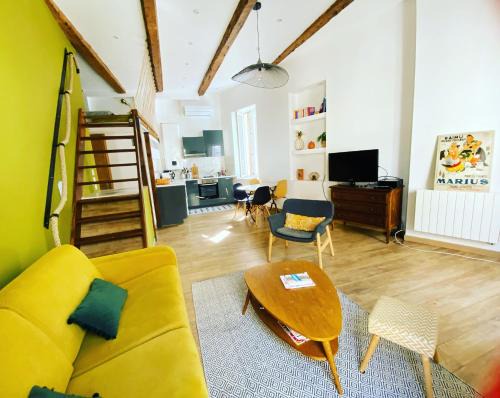 La Conception Apartamento | Vaste et charmant loft CLIMATISÉ au cœur de Marseille