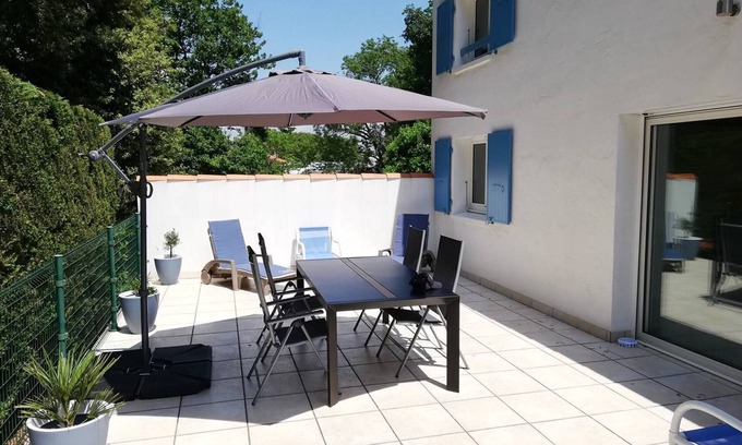 Vaux-sur-Mer Casa | Vaux-sur-Mer: Villa 2 habs para 5 personas, 450m Playa, Parking, Clima