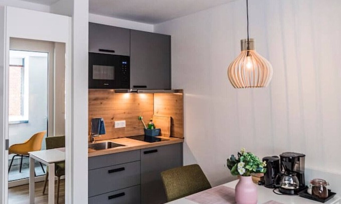 Nordhorn Apartamento | Vechte Nest Studio, new building with balcony, wifi & PP
