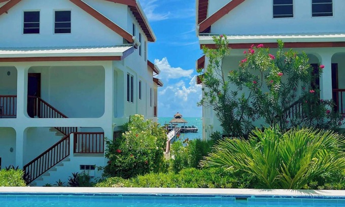 Cayo Corker Apartamento | Nuevos pasos de 2 dormitorios y 2 baños a la playa, piscina, playa privada y muelle # 8