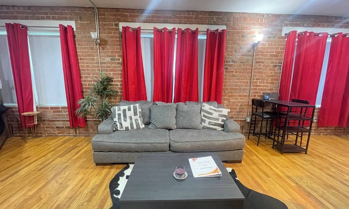Bricktown Casa | Velvet studio apartment located in Deep Duece.