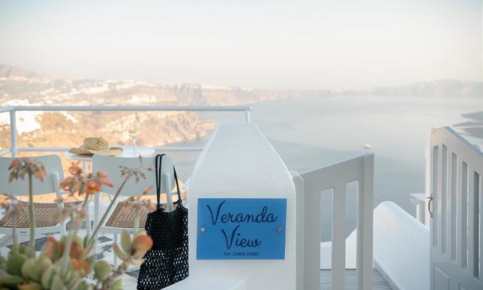 Imerovigli Apartamento | Veranda View