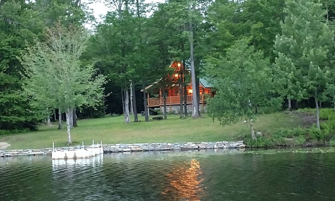 Whitingham Cabina | Lake Front Log Cabin cerca del monte. Nieve