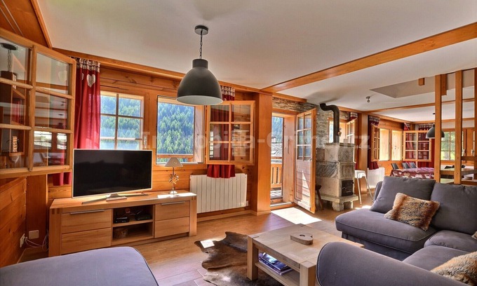 Grimentz Apartamento | Very comfortable flat on 2 levels for 6 people, living room, kitchen area with dishwasher, 1 double
