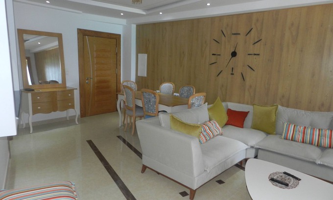 Hiboun Apartamento | Hermoso apartamento a 20 m de la playa 118 m2