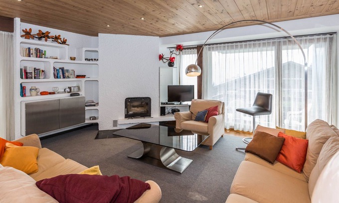 Anzere Apartamento | Very nice, renovated 3-room apartment (max. 8 people), near the gondola with a view of the