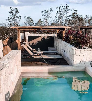 Centro de la ciudad de Tulum Apartamento | Vida Boho Apart 17 with special fee to access Hotel Bardo