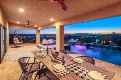 Lake Havasu City Casa | VIEWS! Luxury Lake Home W/Pool, Spa & Fire Pit!