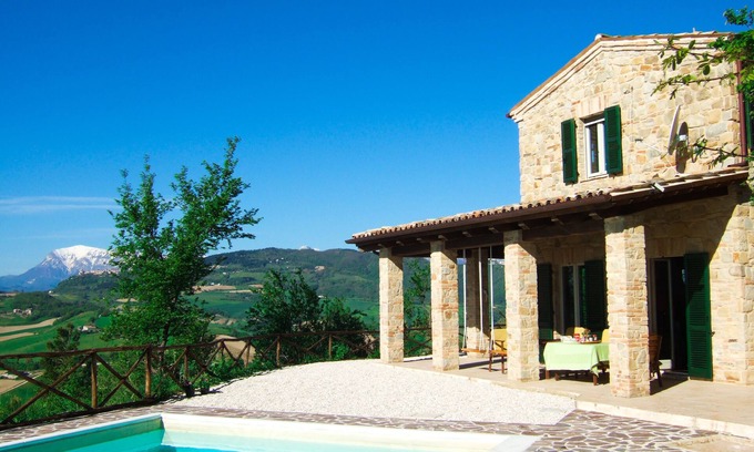 Santa Vittoria in Matenano Casa | Villa Spectacular View, Private Pool, Medieval Village, Sibillini, Fermo Valley