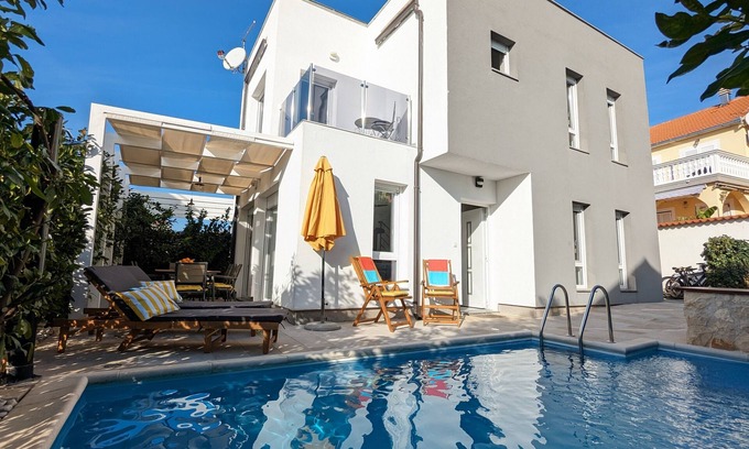 Tribunj Casa | Vila Burin - four star villa with private pool, rooftop hot tub and parking