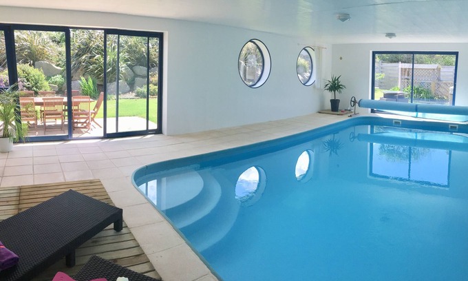 Plouescat Villa | Villa 4 * piscina cubierta privada / SPA - Playa 200m