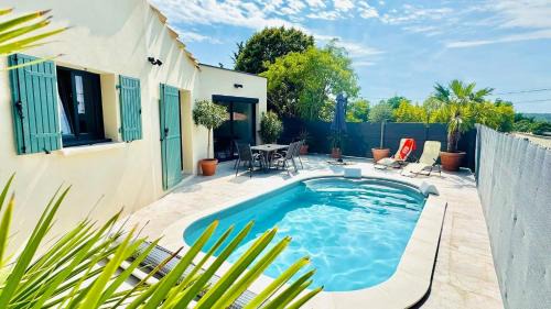 Saint-Maximin Casa | Villa 6 pers - grande terrasse & piscine privée