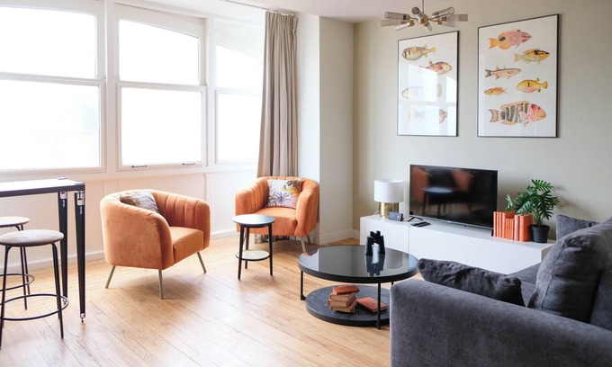 Mers-les-Bains Apartamento | Villa Adèle, Loft Lumineux et vue Mer - Appt 04