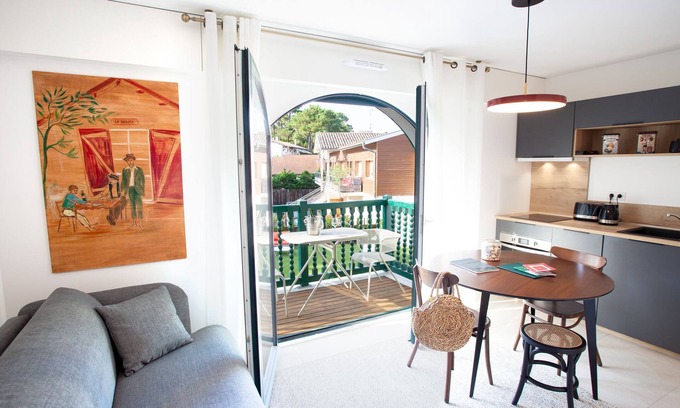 Le Canon Apartamento | Estudio-Clásico-Vista al Jardín-Baño con ducha-2 p. à l'étage