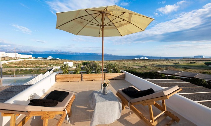 Drios Casa | Villa Areti in Punda Beach with view, private pool and Jacuzzi
