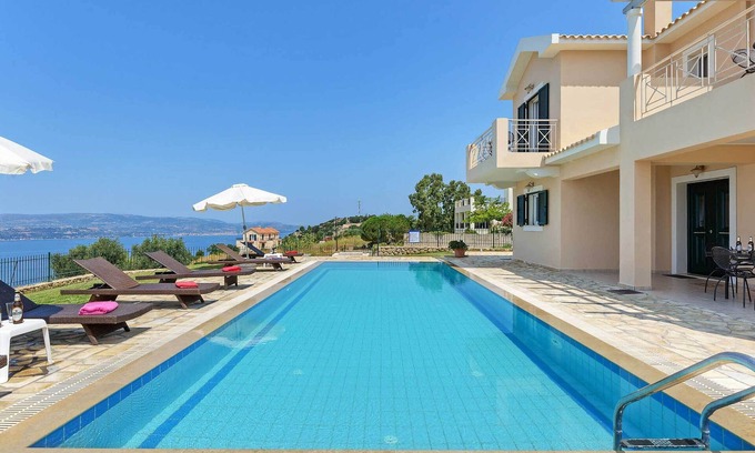 Lassi Villa | Villa Argostoli Bay- Esta villa incluye una piscina privada, excelentes vistas al mar y WI-FI