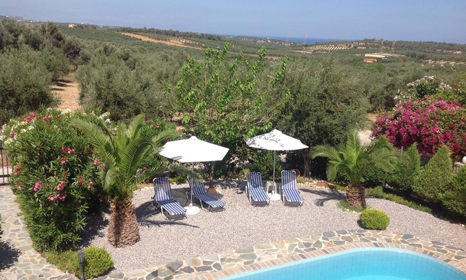 Loutra Villa | Villa de lujo en Creta cerca de la playa Rethymno