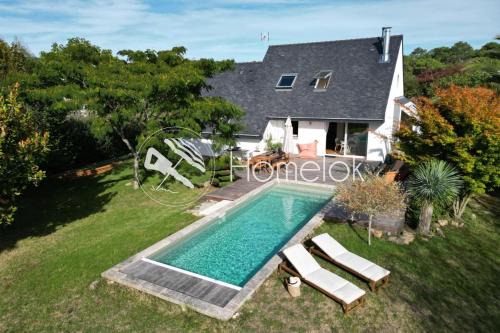 Erdeven Casa | Villa avec piscine - calme absolu 5 min des plages