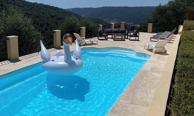 Nice Villa | Villa Avec Piscine Chauffée Nice Collines