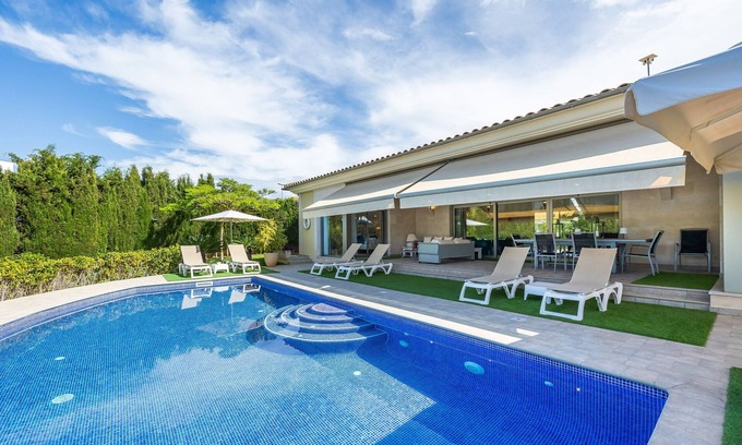 Marratxí Villa | Villa Bellviure in Palma con vistas a la montaña, piscina privada, terraza y Wi-Fi