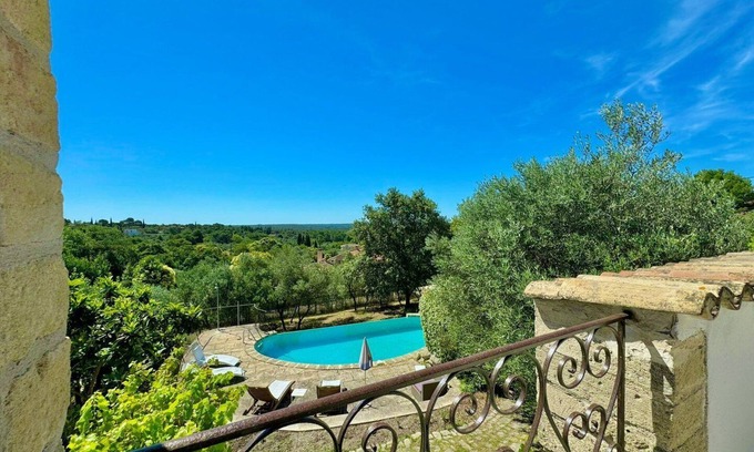 Sommieres Cabaña | Villa Bioclimatique, Piscine à Débordement