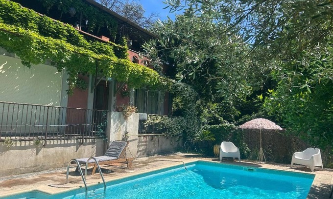 Caremeau Casa | Villa Bohème Pierre Blanche: Oasis of Peace and Escape by the pool.